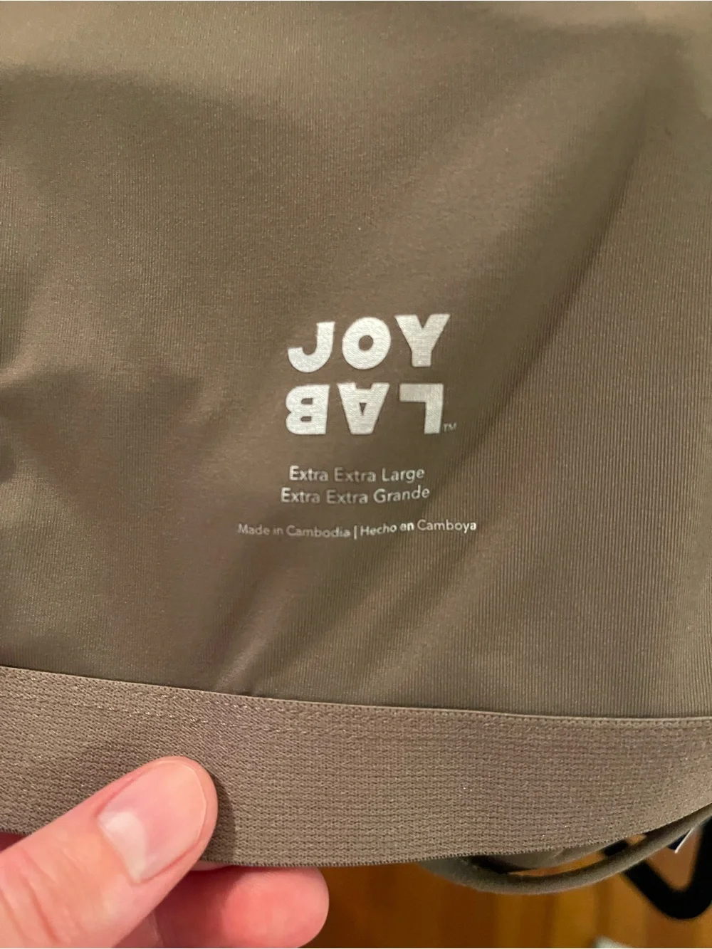 JoyLab One-Shoulder Cutout Flare Jumpsuit in Taupe - Picture 9 of 10
